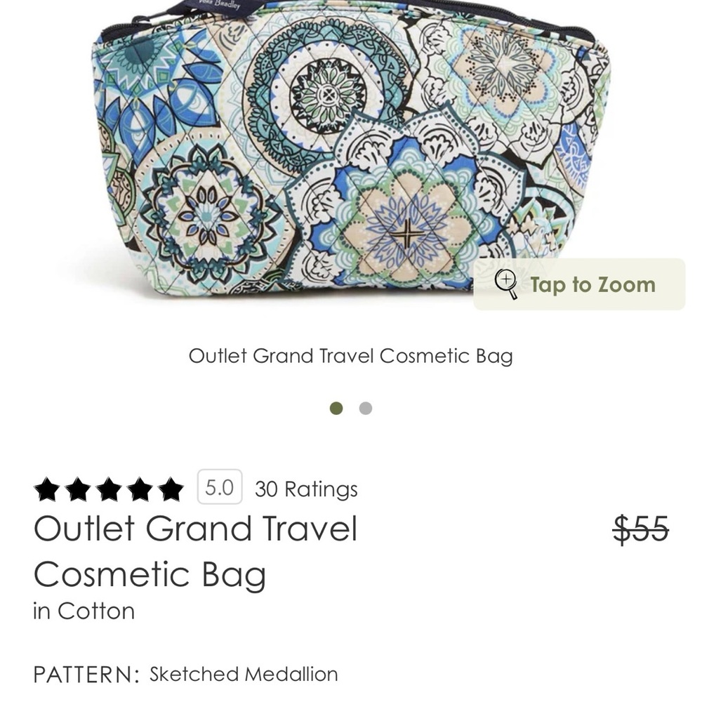 Vera Bradley Multicolor Floral Quilted Pouch